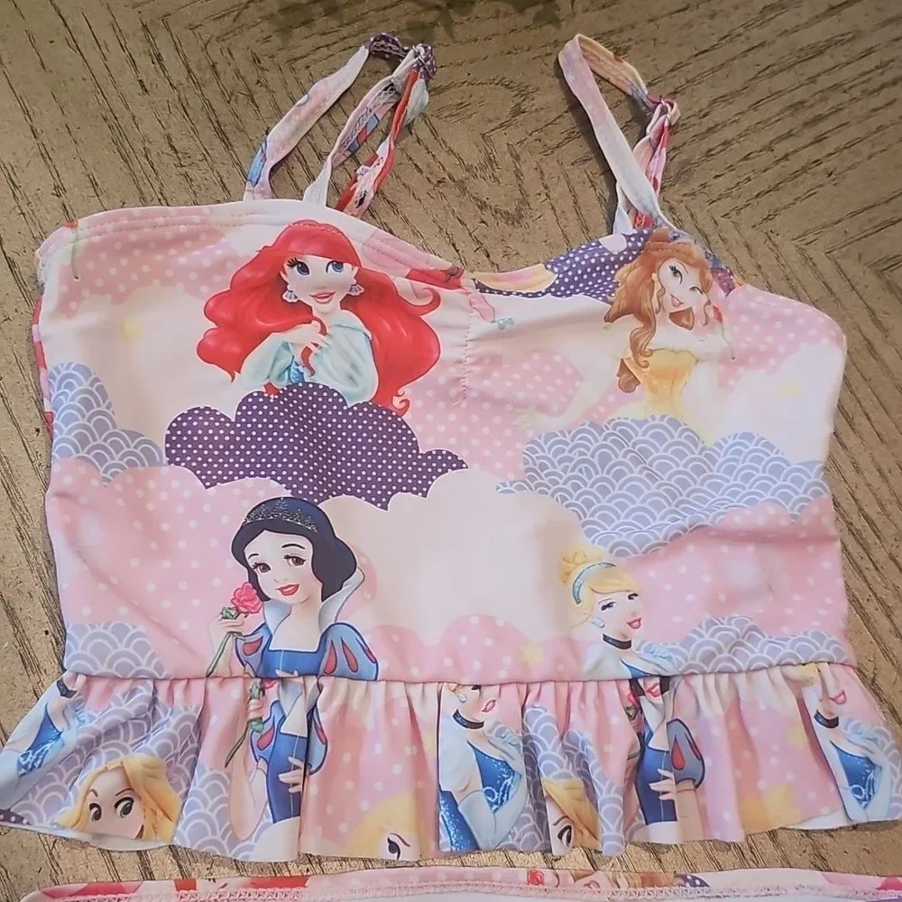 Girls' Princess 2 Piece Swimsuit Size 4-5